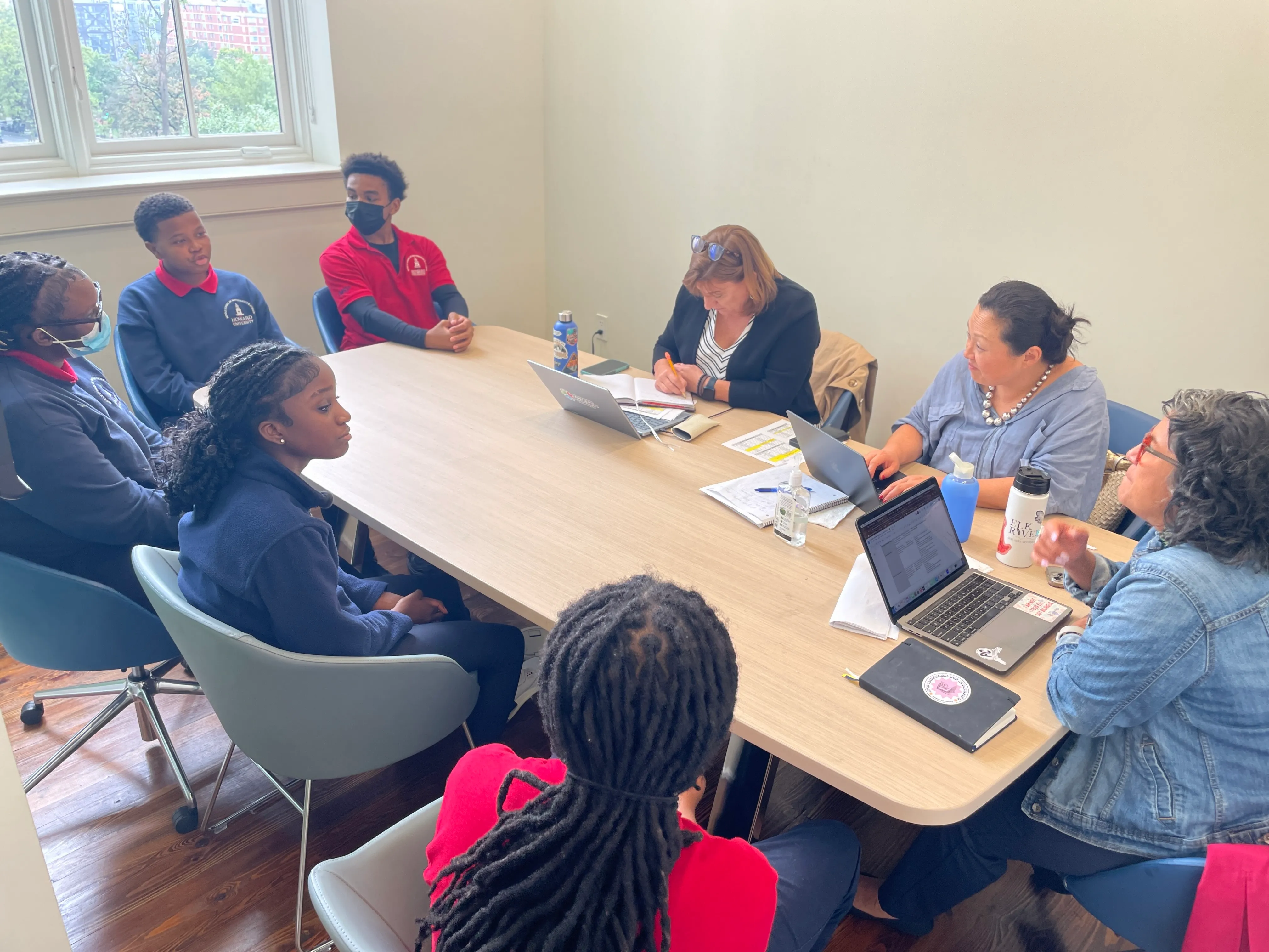 8th-grade HU-MS² scholars in a student focus group