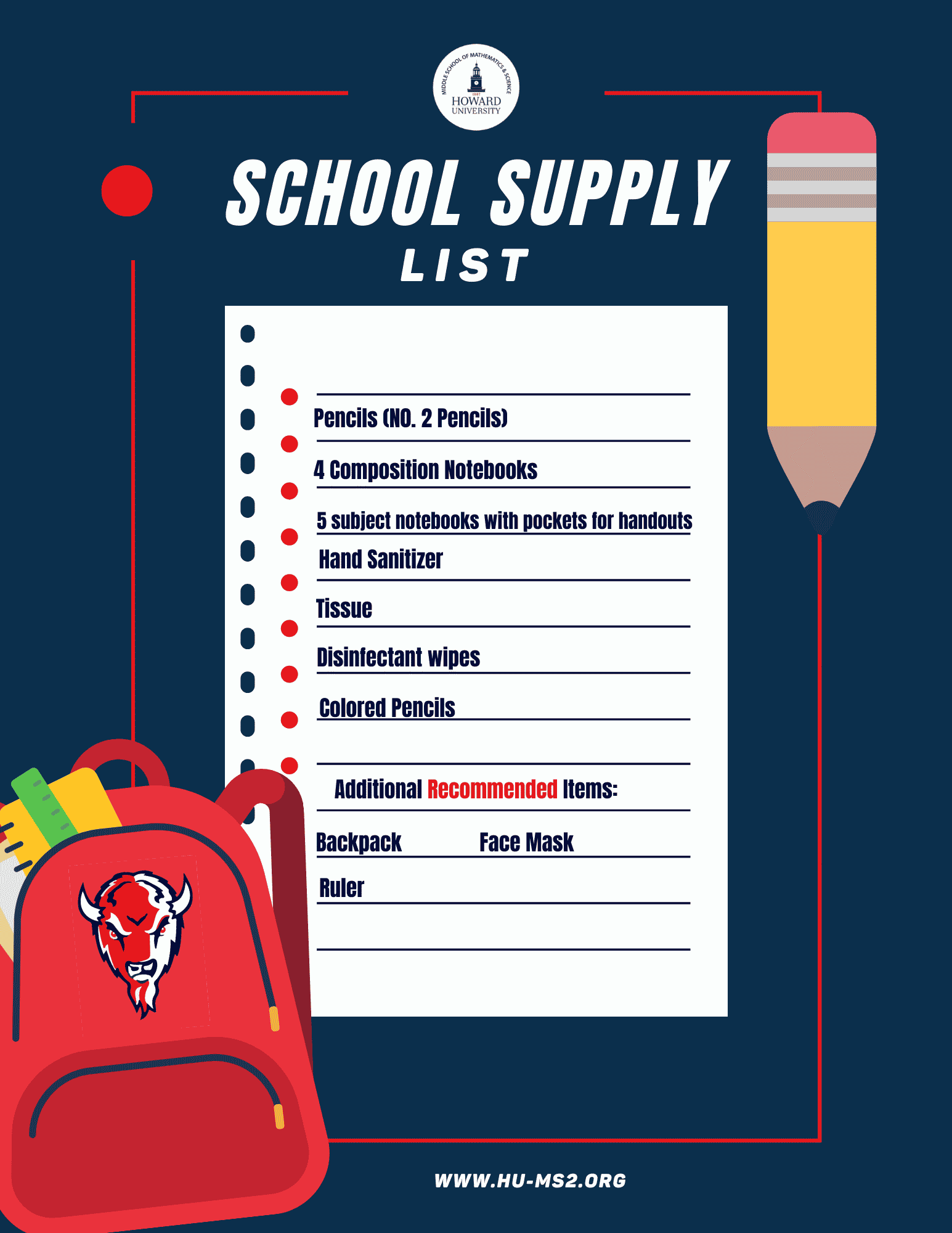 School Supply List